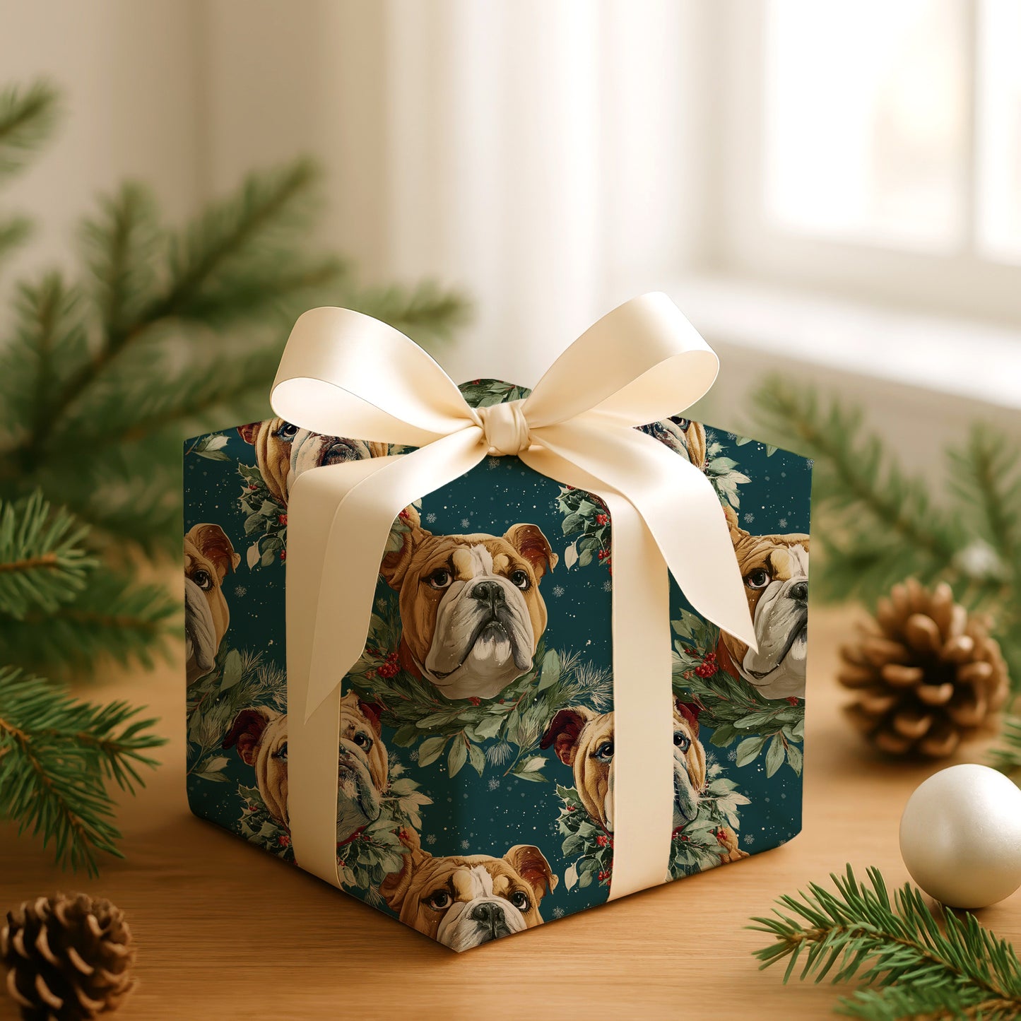 Bulldog Blooms In Winter's Embrace