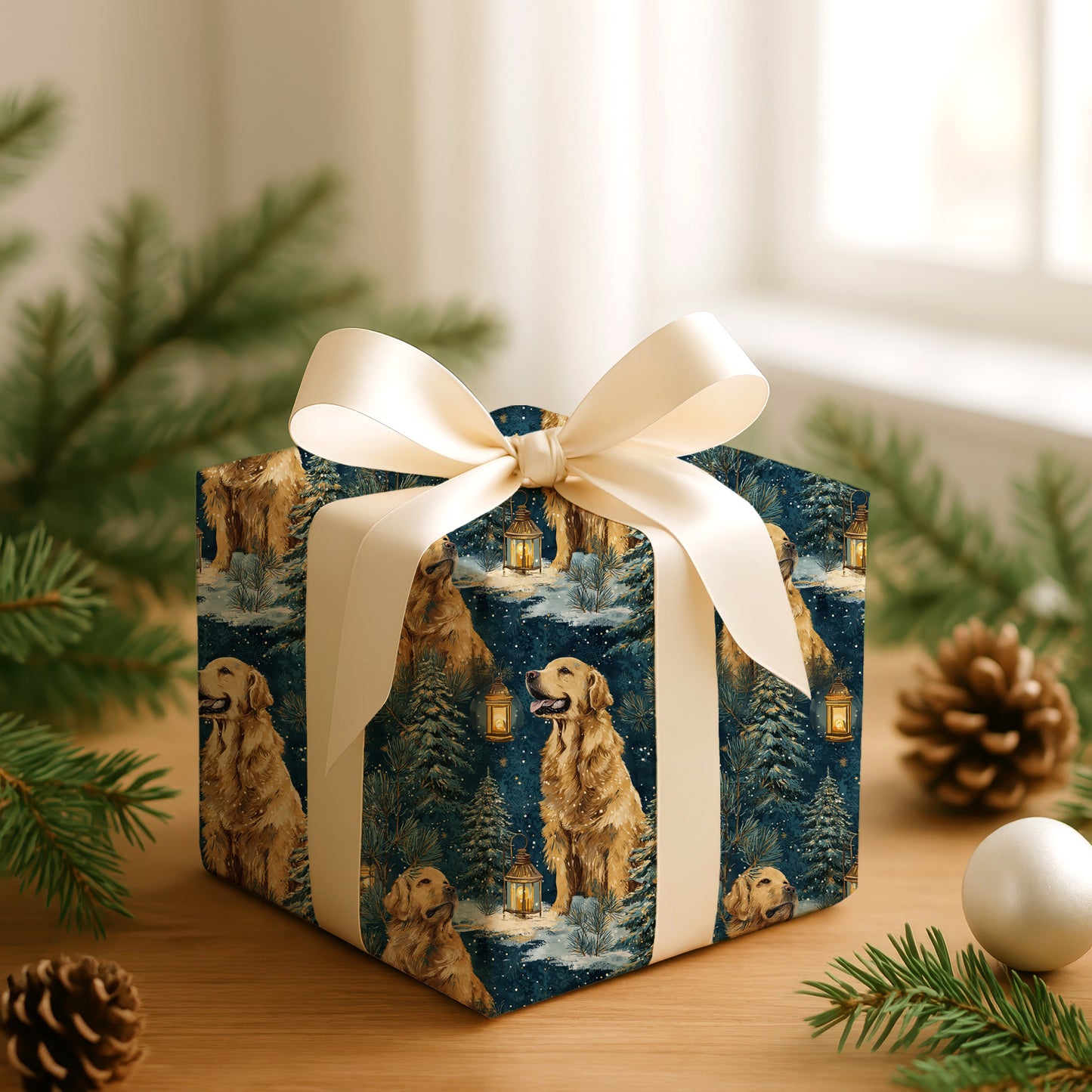 Golden Companions Beneath Winter's Canopy