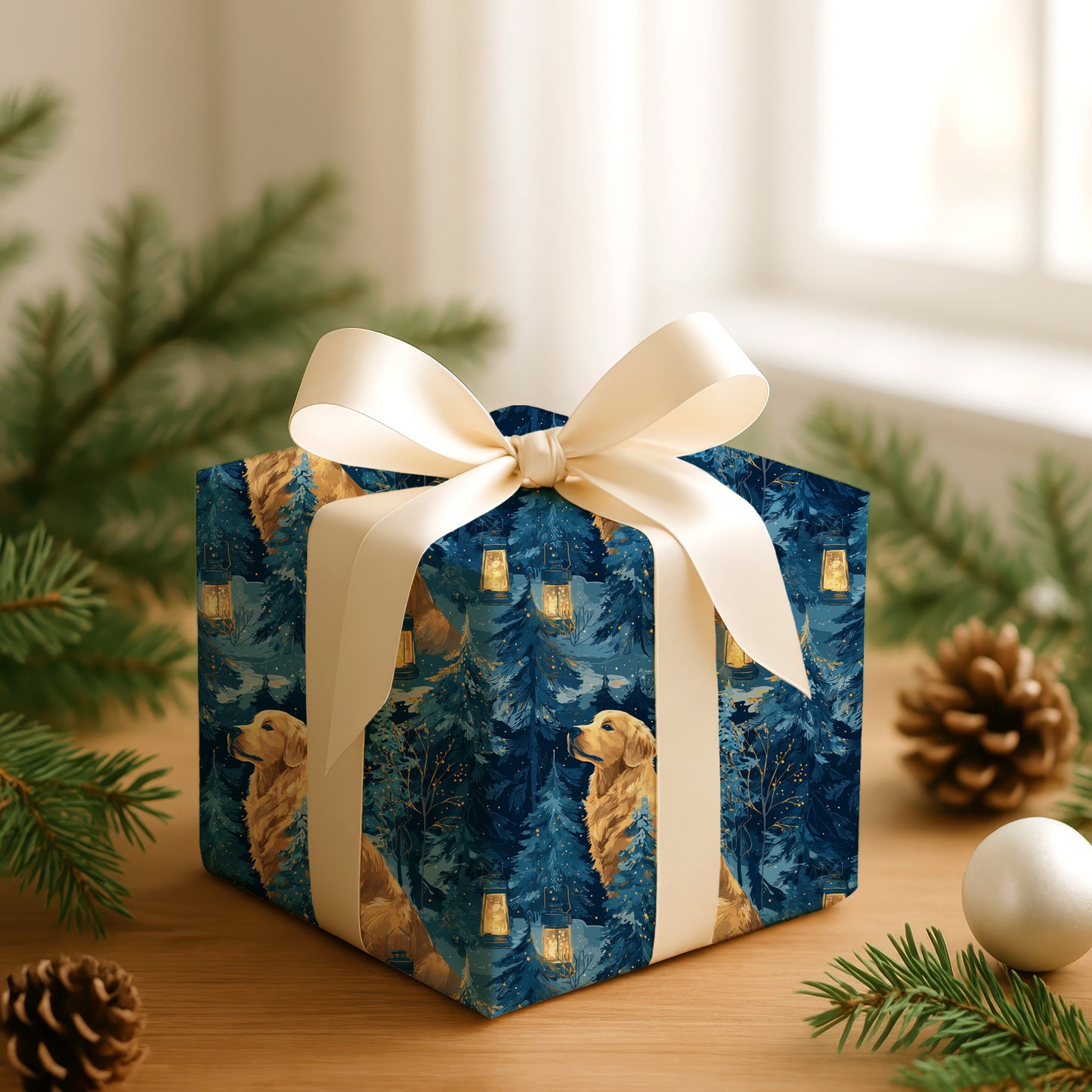 Golden Companion Lights Winter's Path