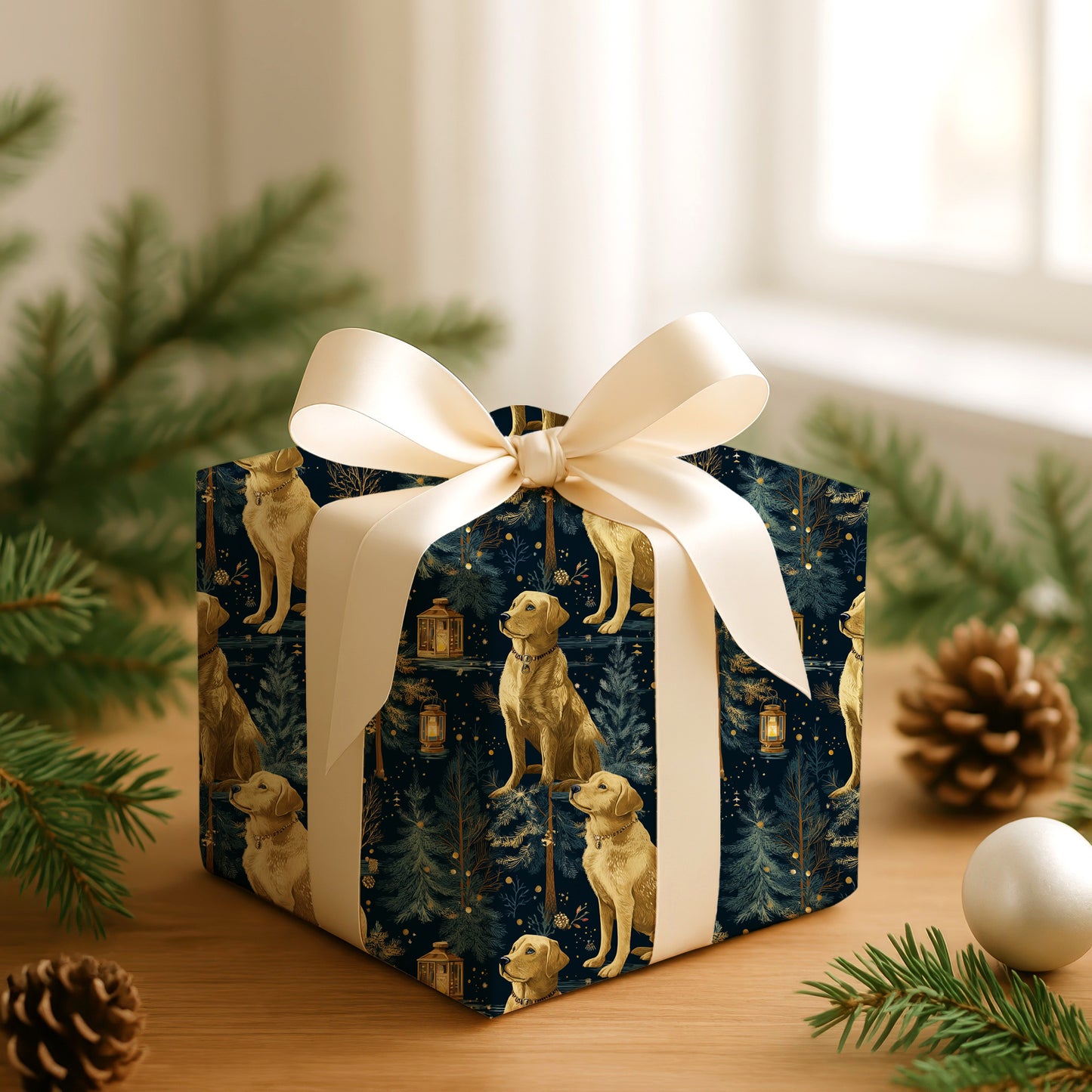 Golden Companions Beneath Starlit Pines