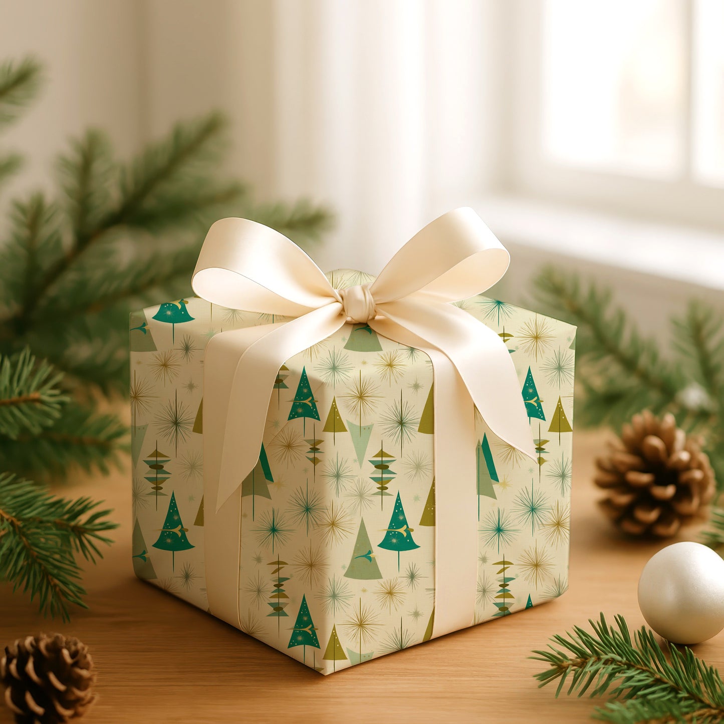 Mid-Century Festive Forest Sparkles