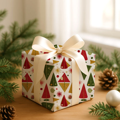 Geometric Forest Celebrates Winter