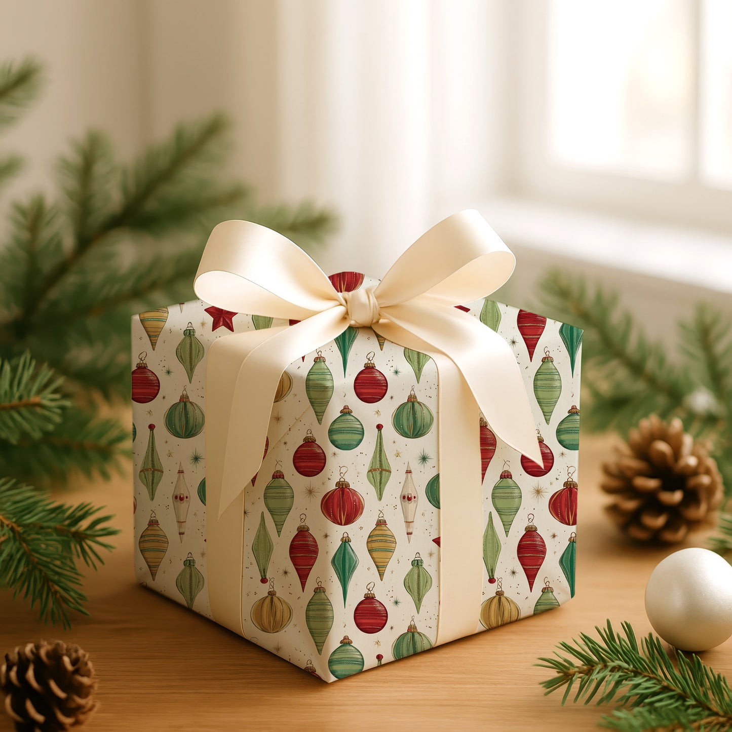 Festive Ornaments Dance Softly