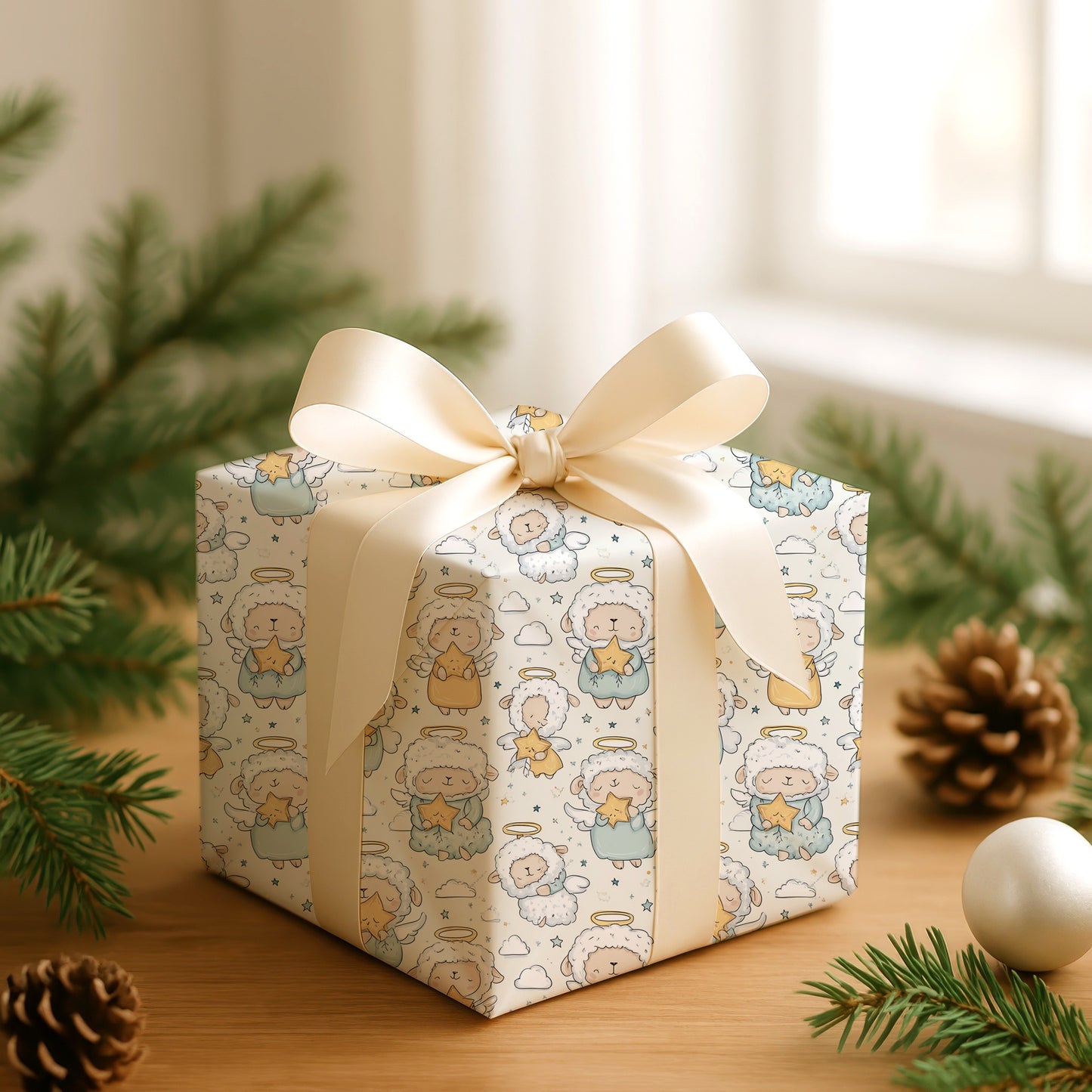 Little Lambs Hold Celestial Light