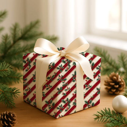 Holly Dances On Crimson Stripes