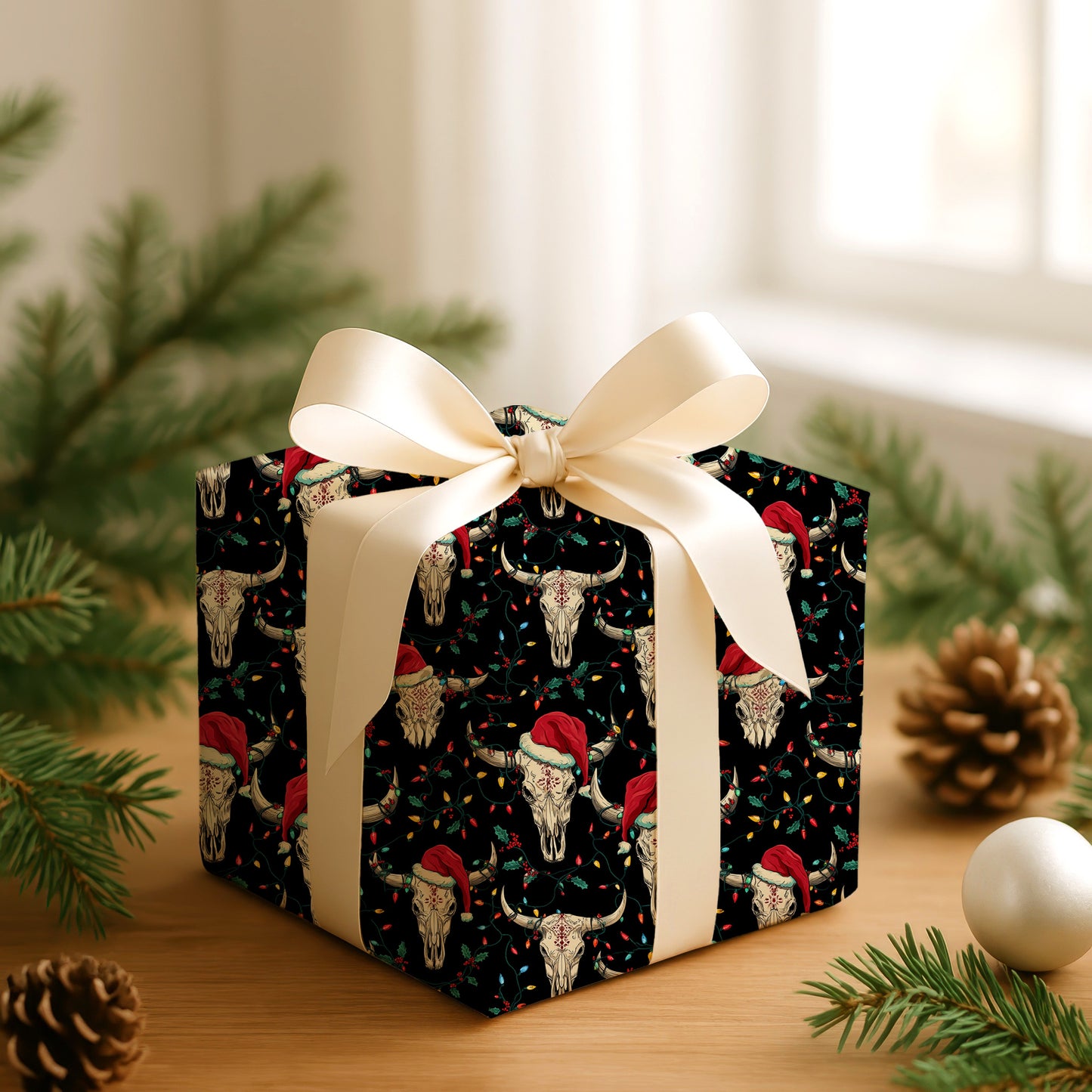 Festive Skulls Dance With Holiday Cheer