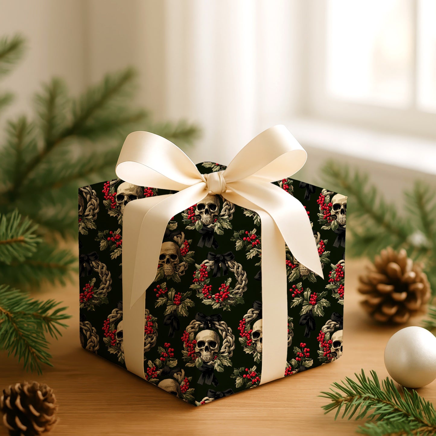 Crimson Berries Dance With Bone