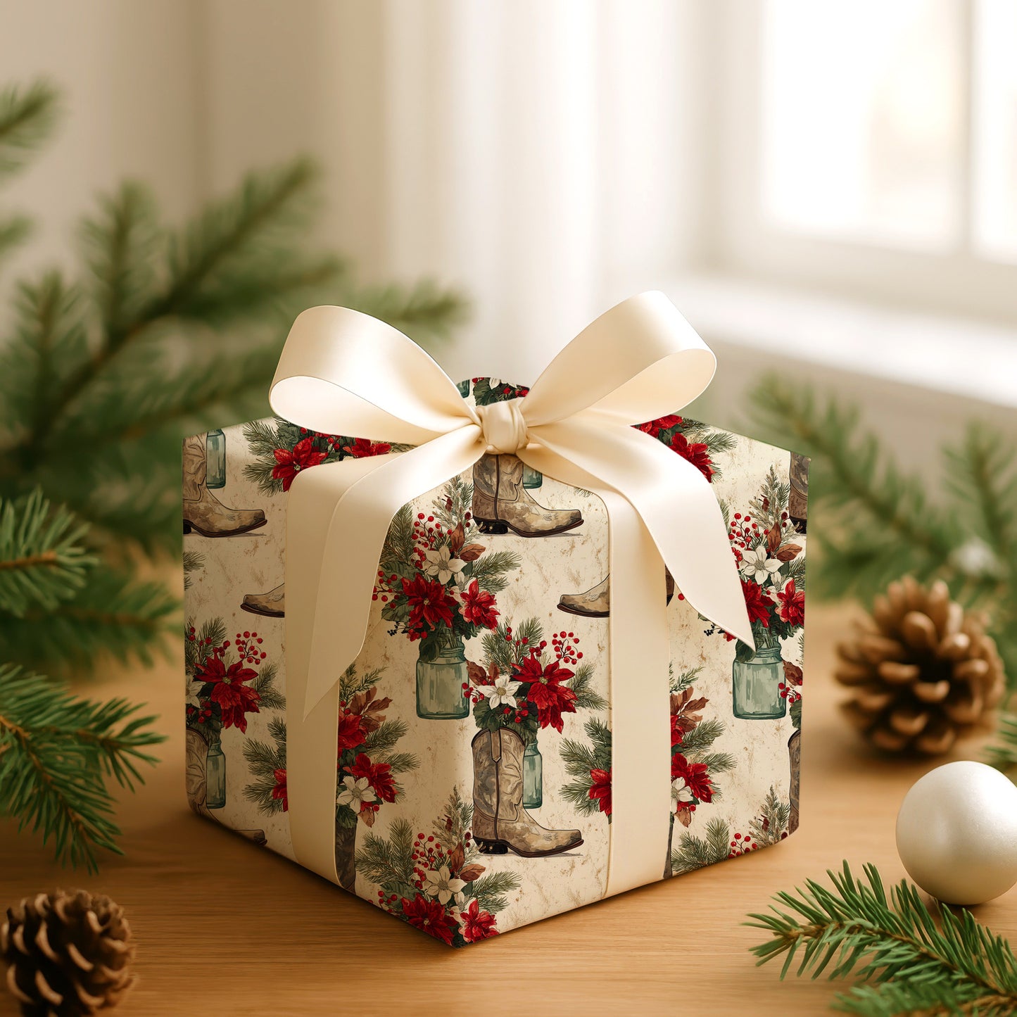 Cowboy Christmas In Crimson Bloom