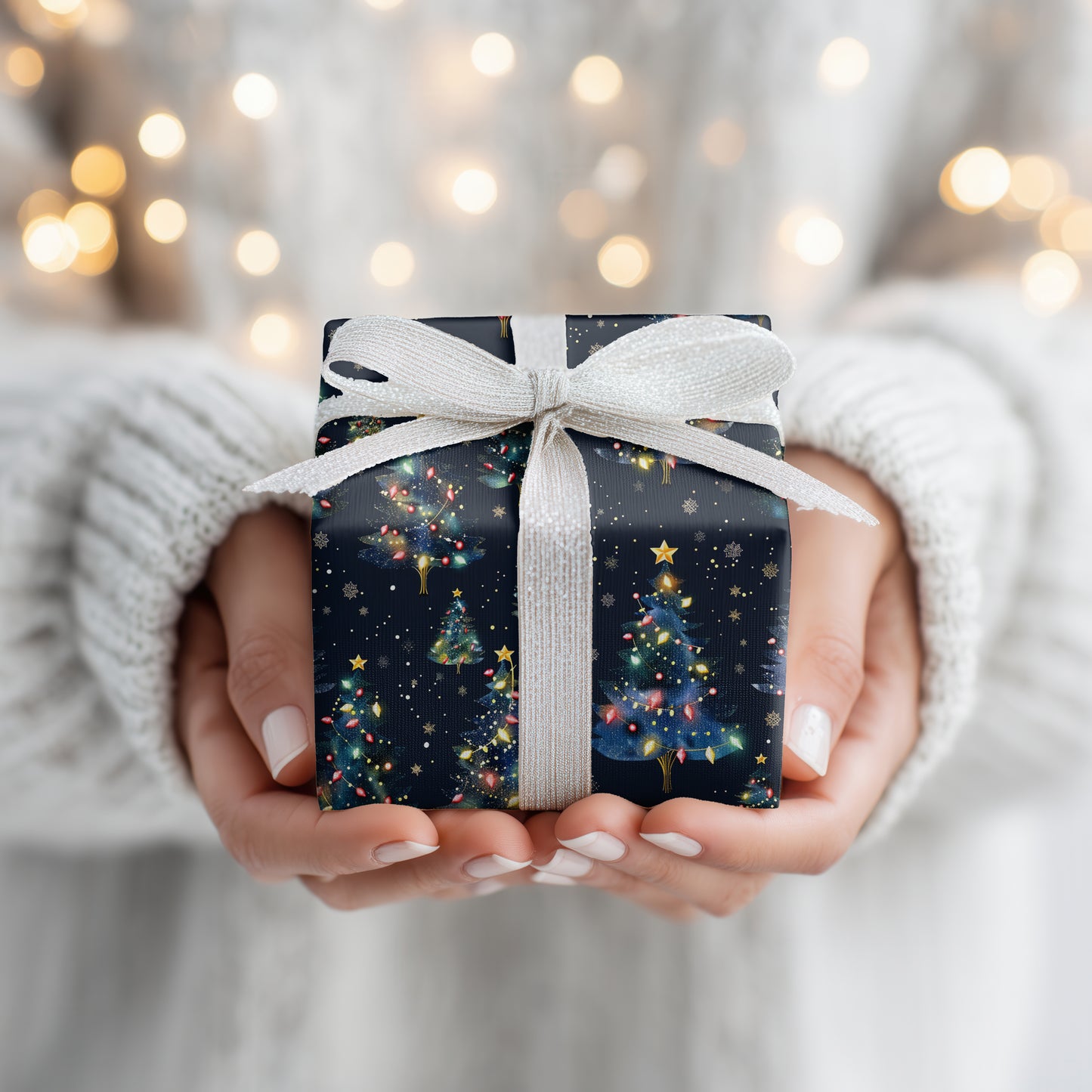 Starlit Pines Dancing Through Midnight