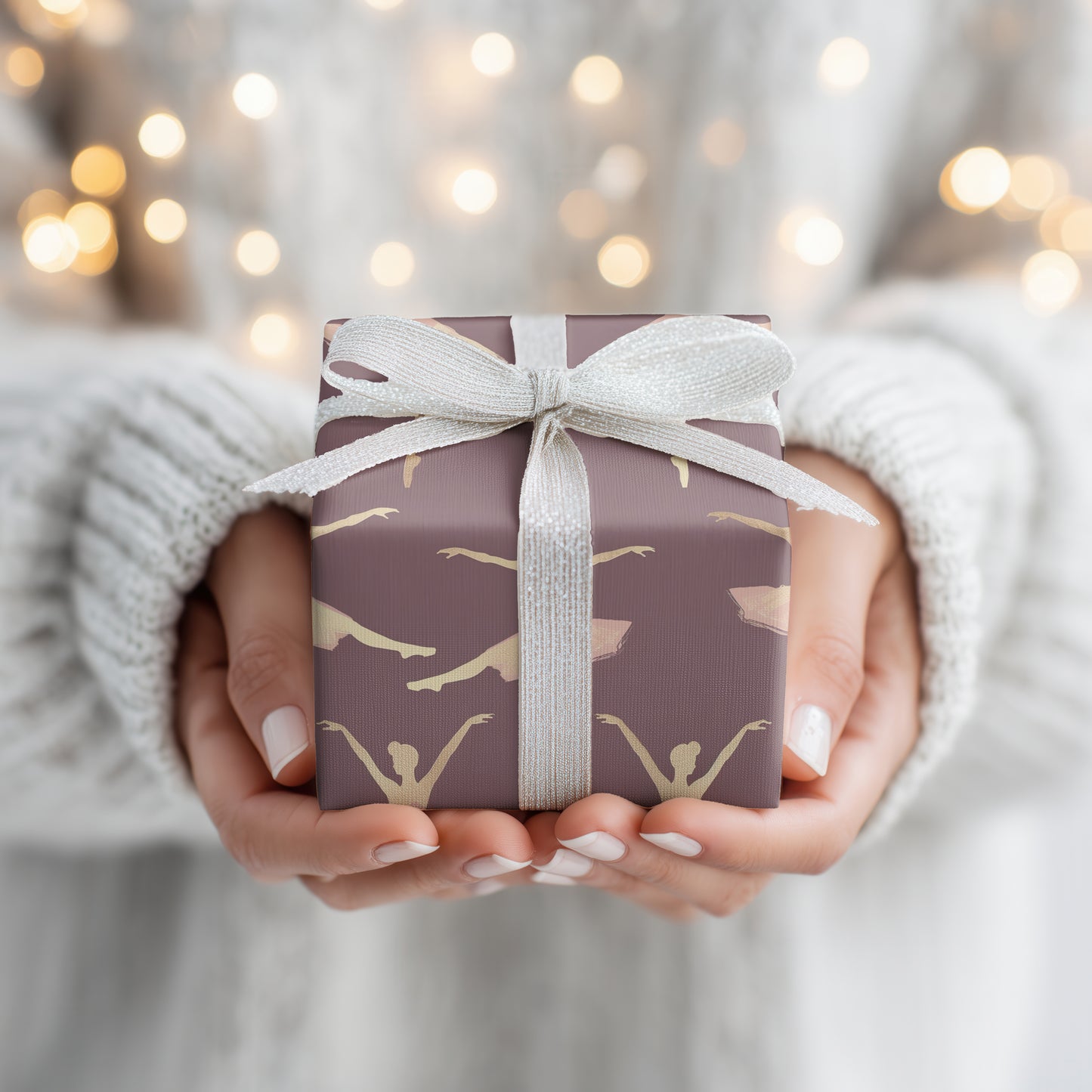 Dancing Between Soft Purple Shadows