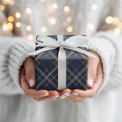 Geometric Rhythms in Midnight Blue