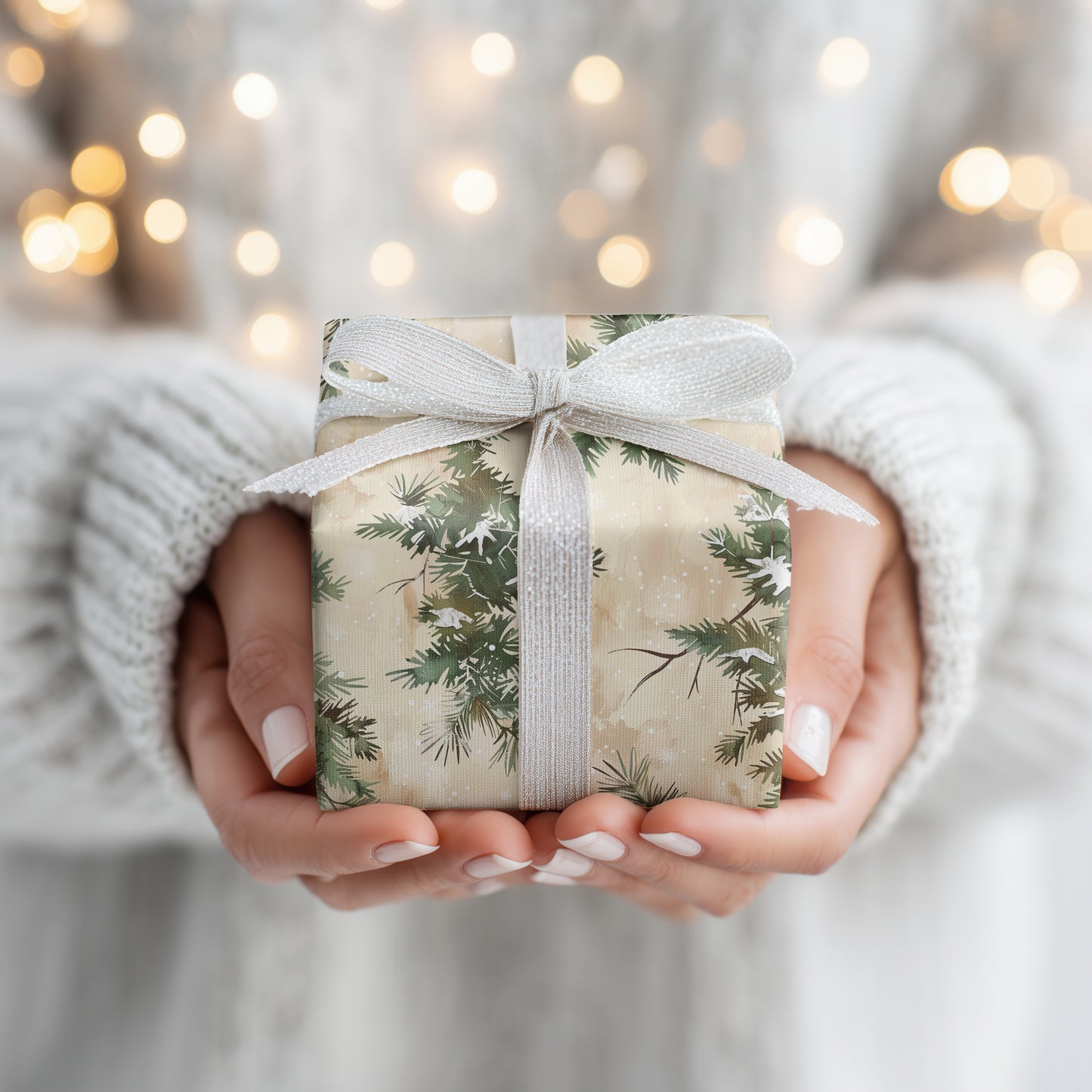 Evergreens Dancing Through Winter's Memory