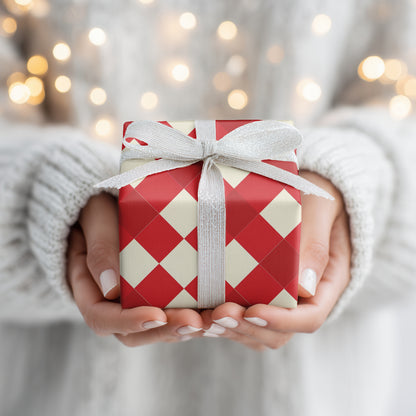 Geometric Dance Of Crimson Angles
