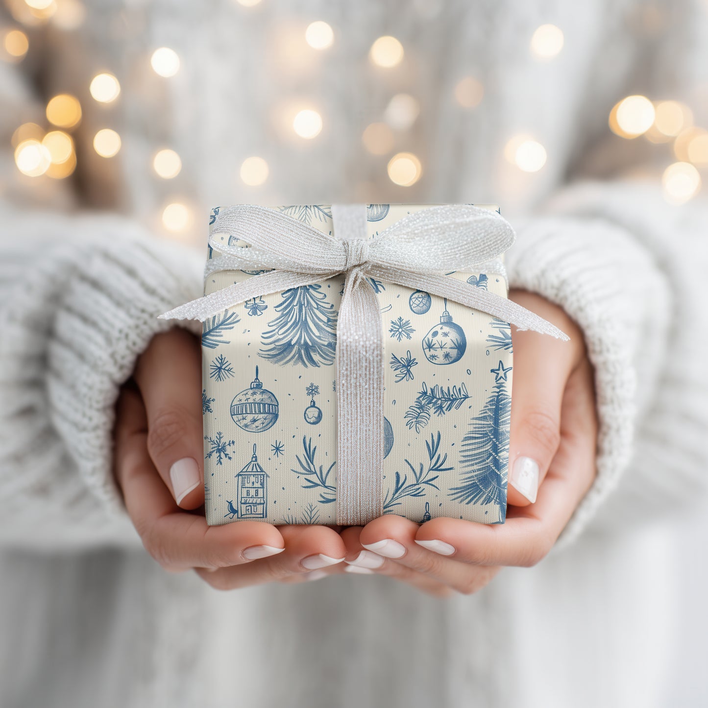 Winter's Blue Porcelain Memory