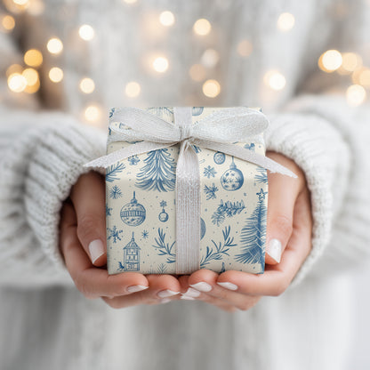 Winter's Blue Porcelain Memory