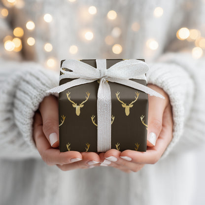 Golden Antlers Dance Across Midnight