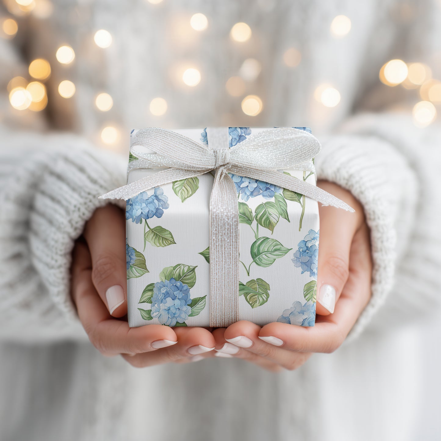 Blue Hydrangeas Dancing Softly
