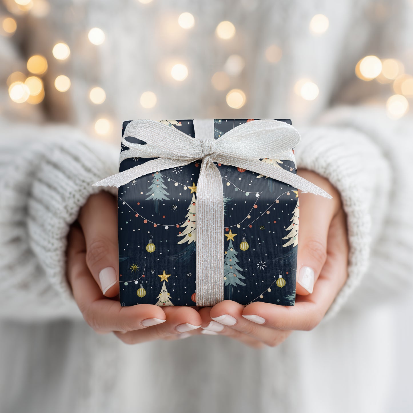 Starlight Dances Through Winter Trees