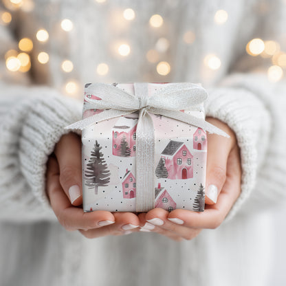 Winter's Pink Neighborhood Sleeps