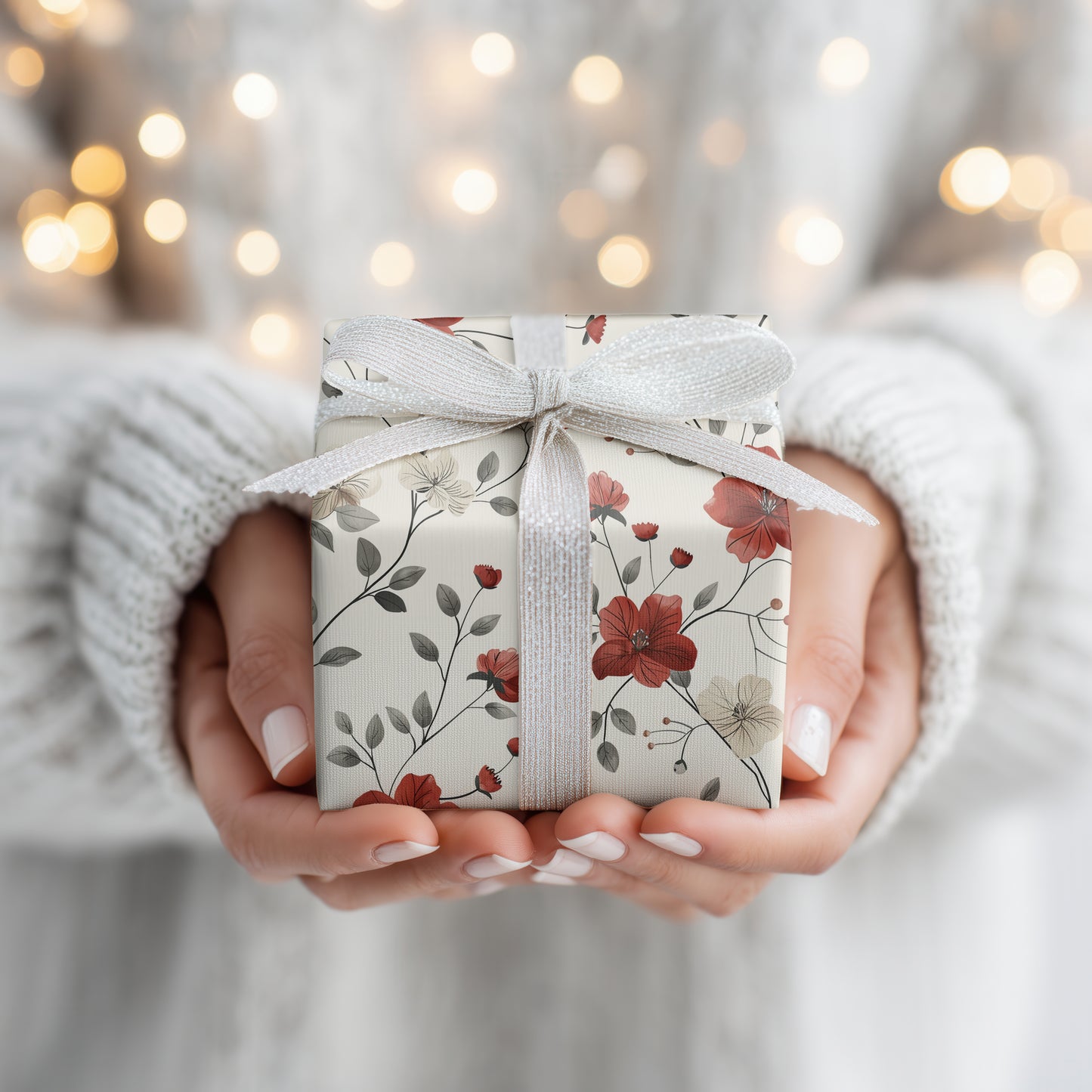 Crimson Branches Dance Softly