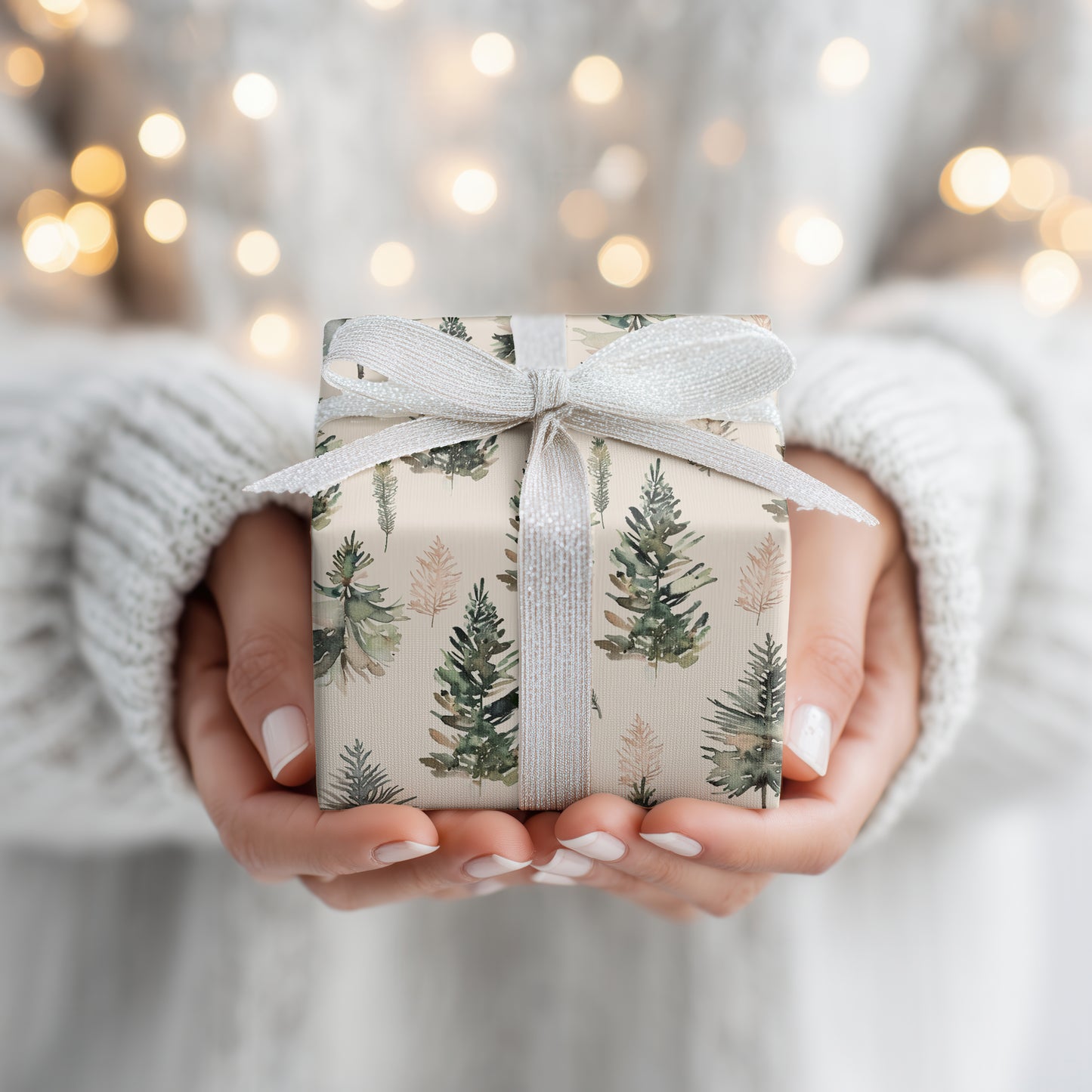 Soft Pines Dancing Between Seasons