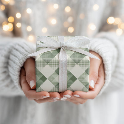 Sage Diamonds Dancing Softly