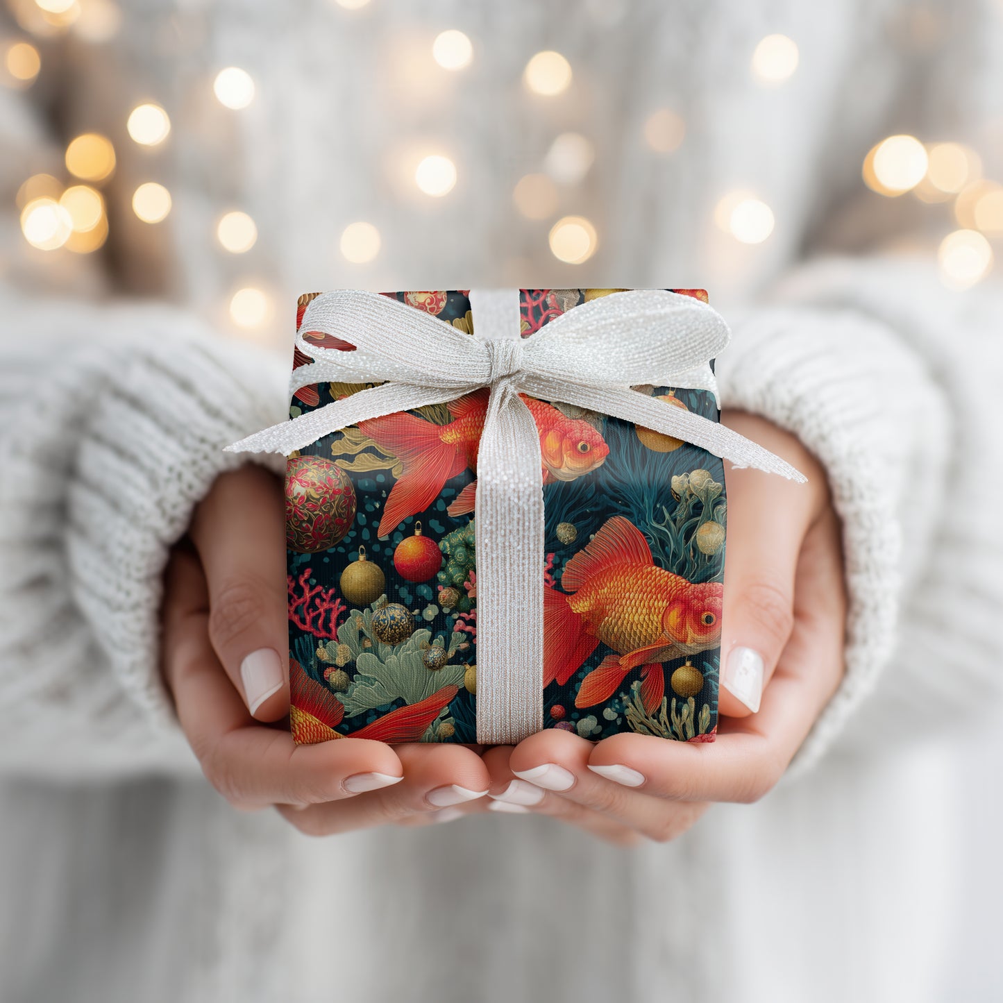 Goldfish Ballet In Festive Depths