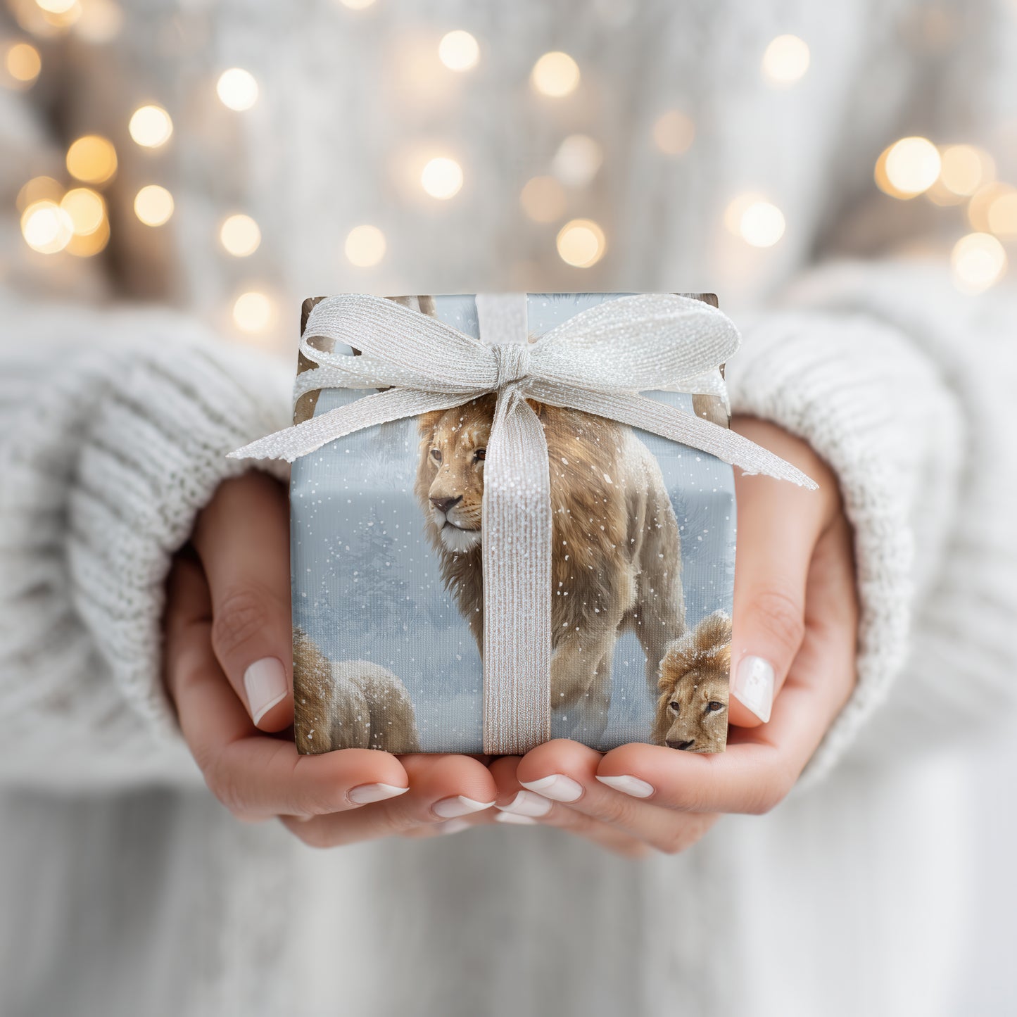 Regal Stride Through Frozen Silence