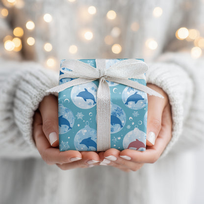 Dolphins Dance Through Winter Globes