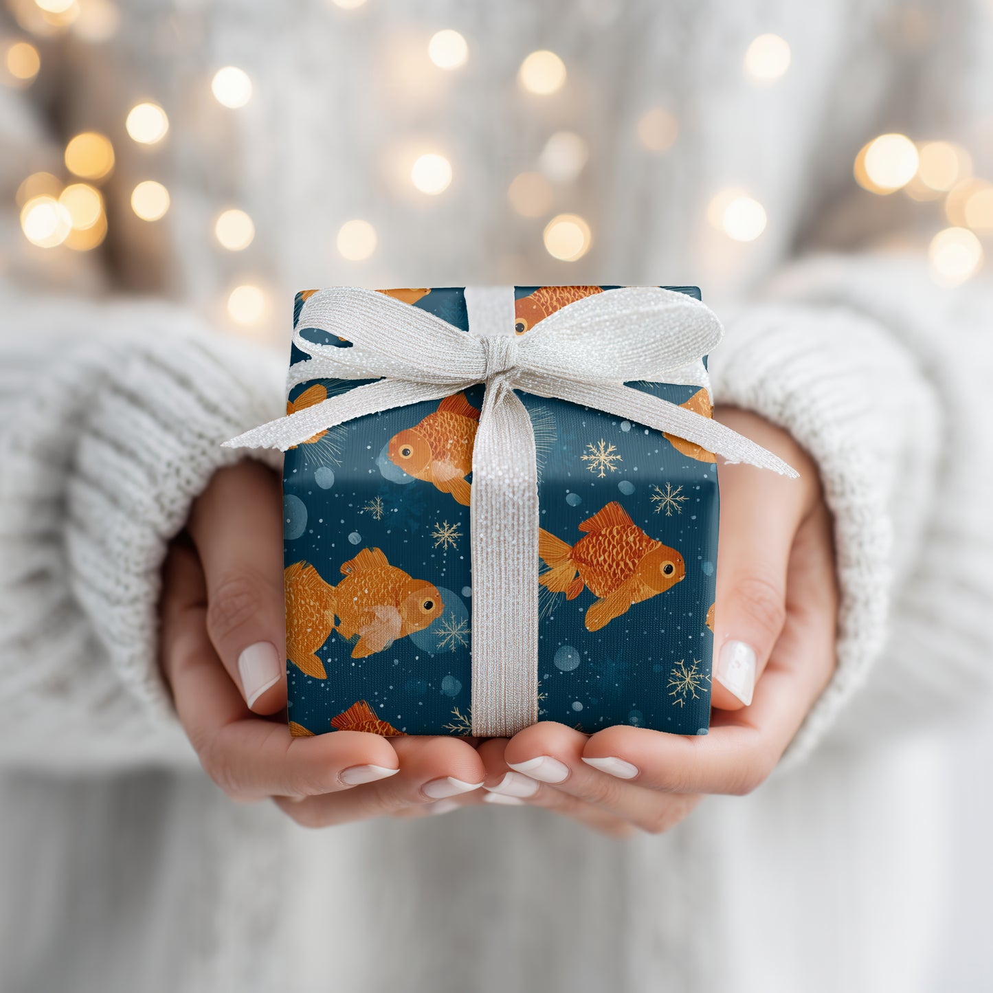 Goldfish Drift Through Frozen Moments