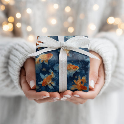 Golden Fins Dance Through Midnight