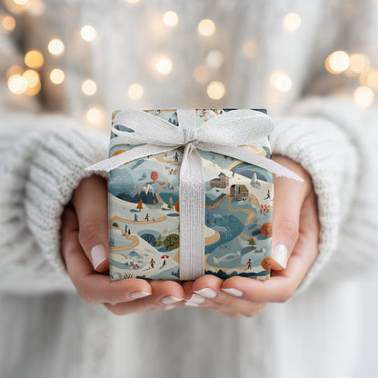 Winding Paths Through Winter's Canvas