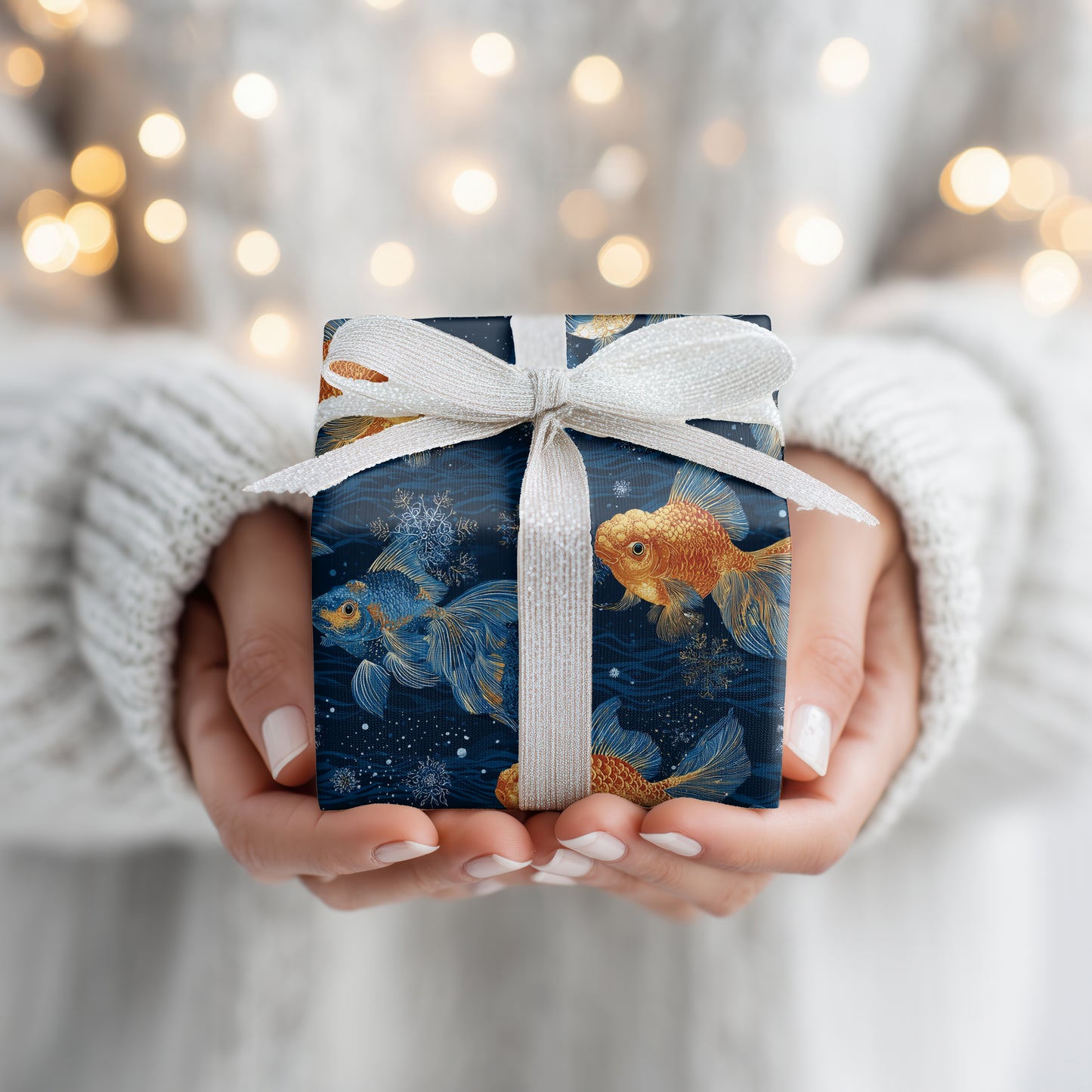 Celestial Fins Dancing Through Midnight