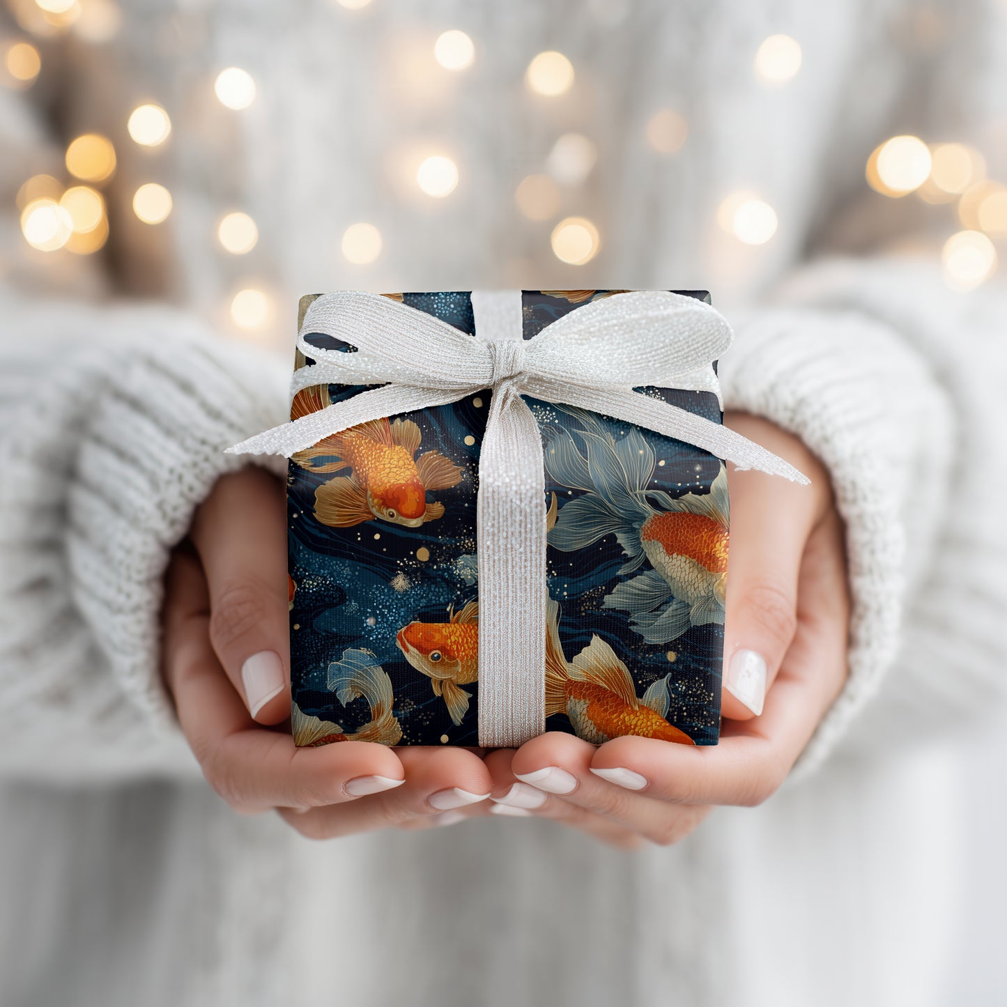 Celestial Currents Of Golden Fins