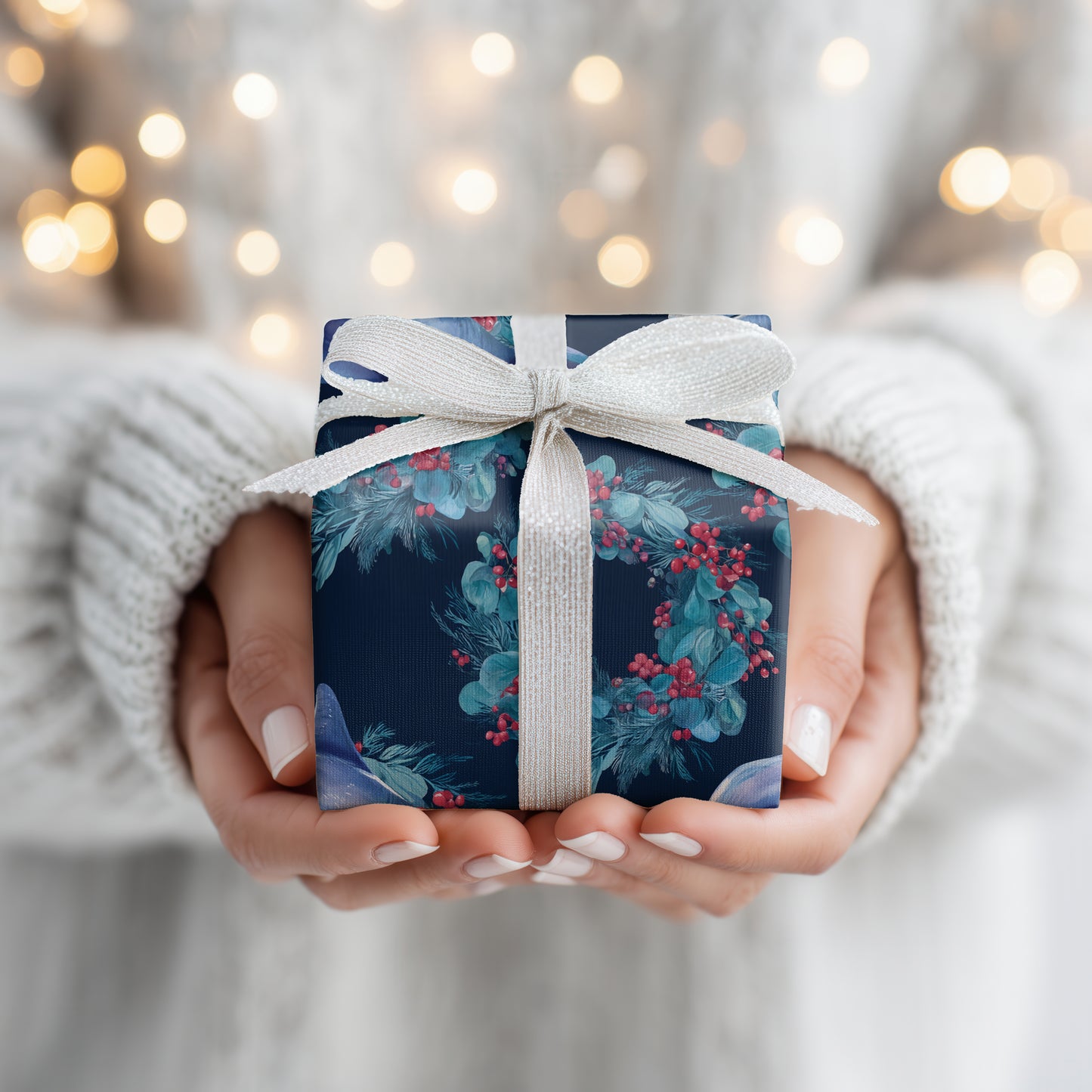 Whales Dance Through Winter's Garden