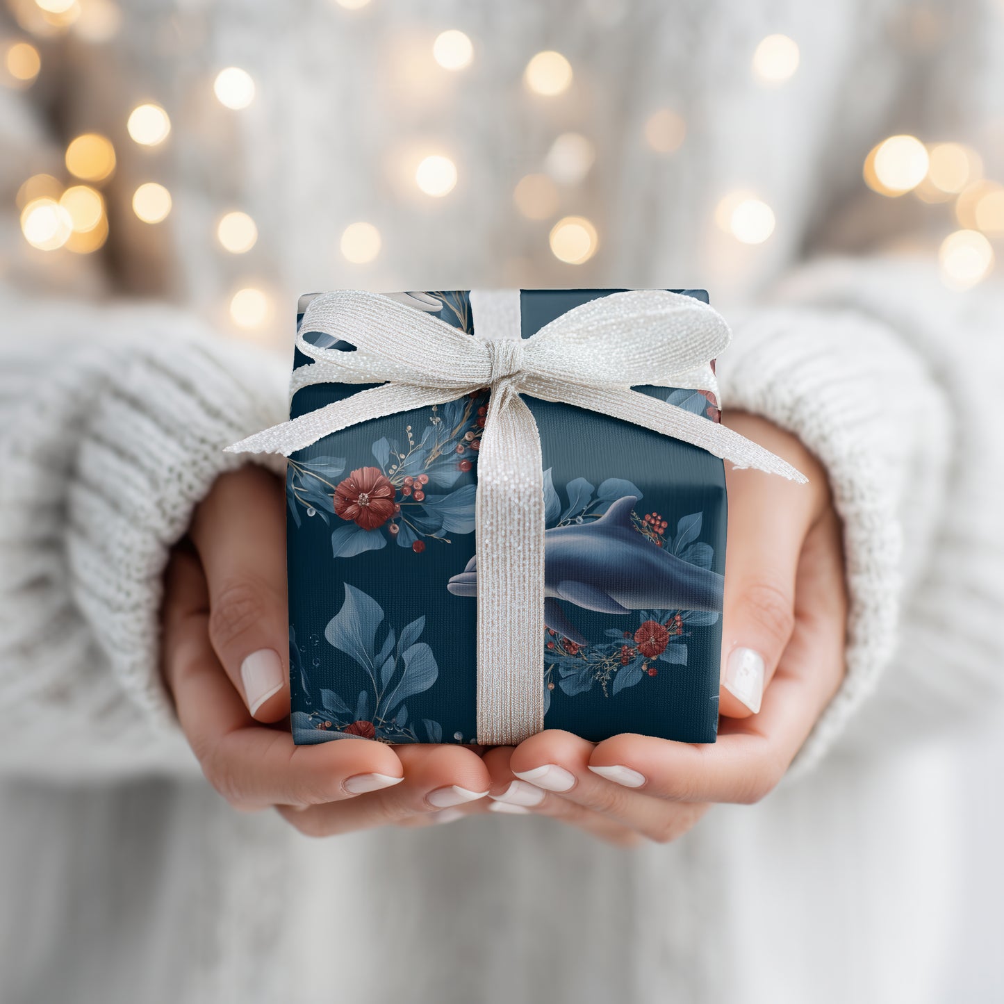 Ocean's Ballet In Midnight Blue