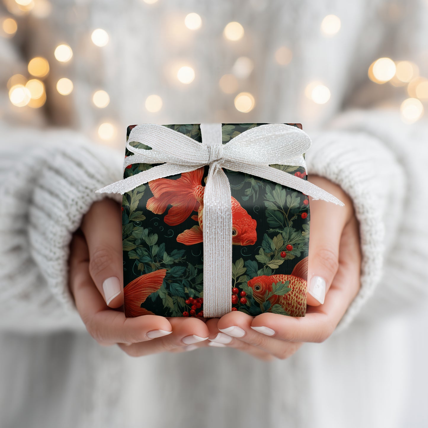 Crimson Scales Dance Through Evergreen