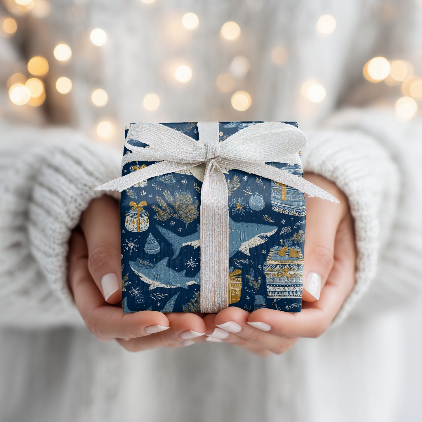 Winter Sharks Wrap Holiday Secrets