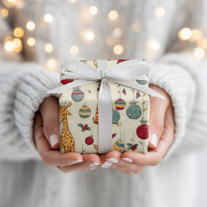 Giraffes Unwrap Christmas Magic