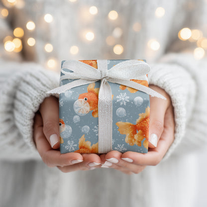 Goldfish Waltz Through Frozen Moments