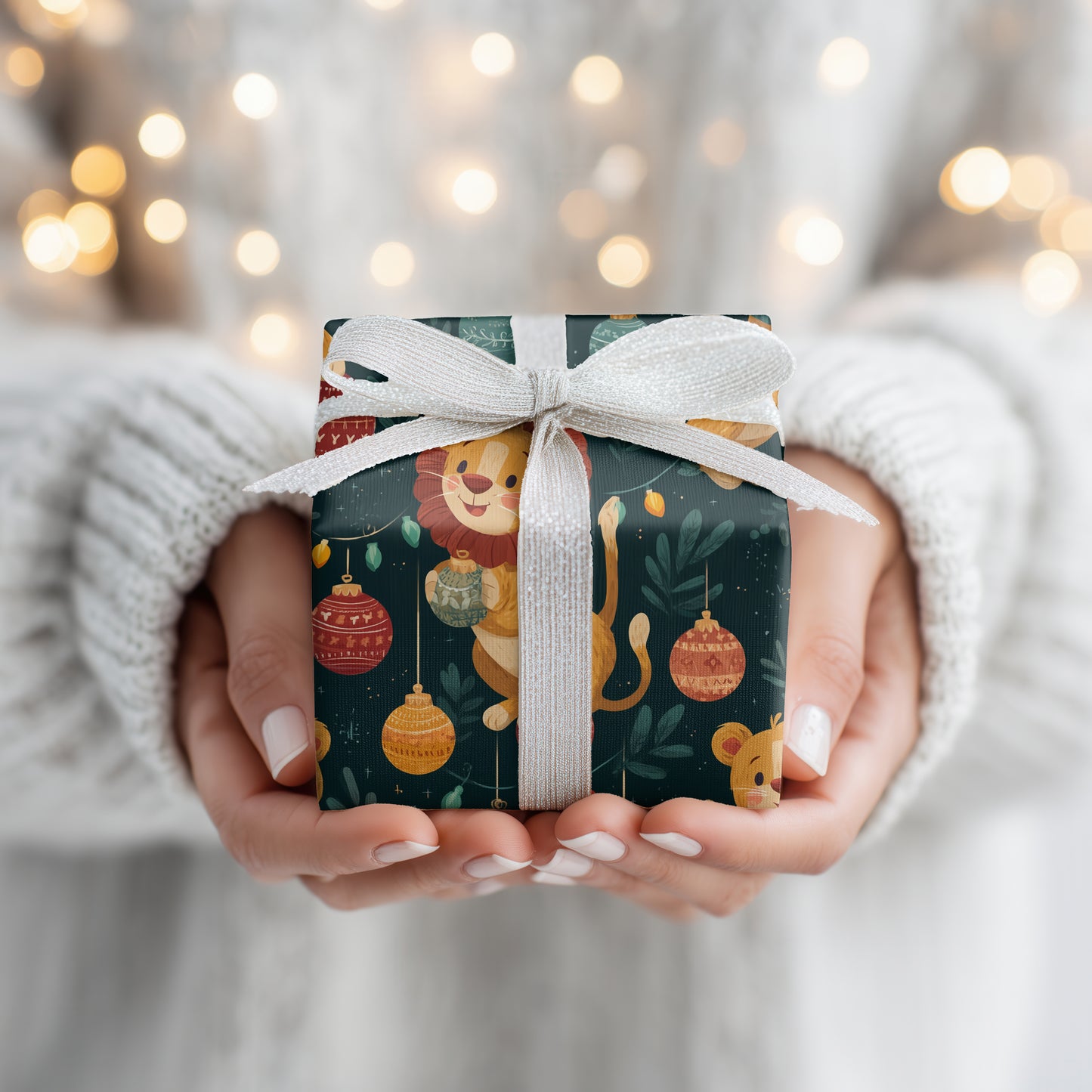Festive Lions Dance Through Starlight
