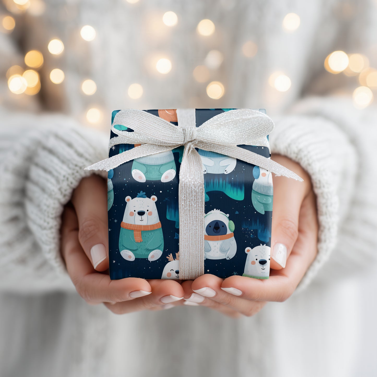 Arctic Friends Dancing Through Starlight