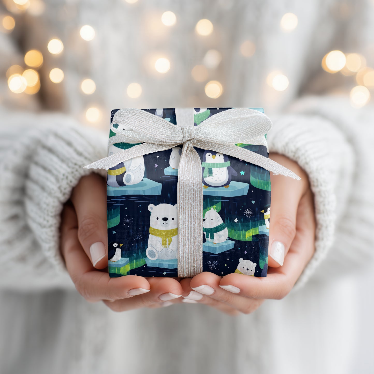 Polar Friends Float Through Starlight