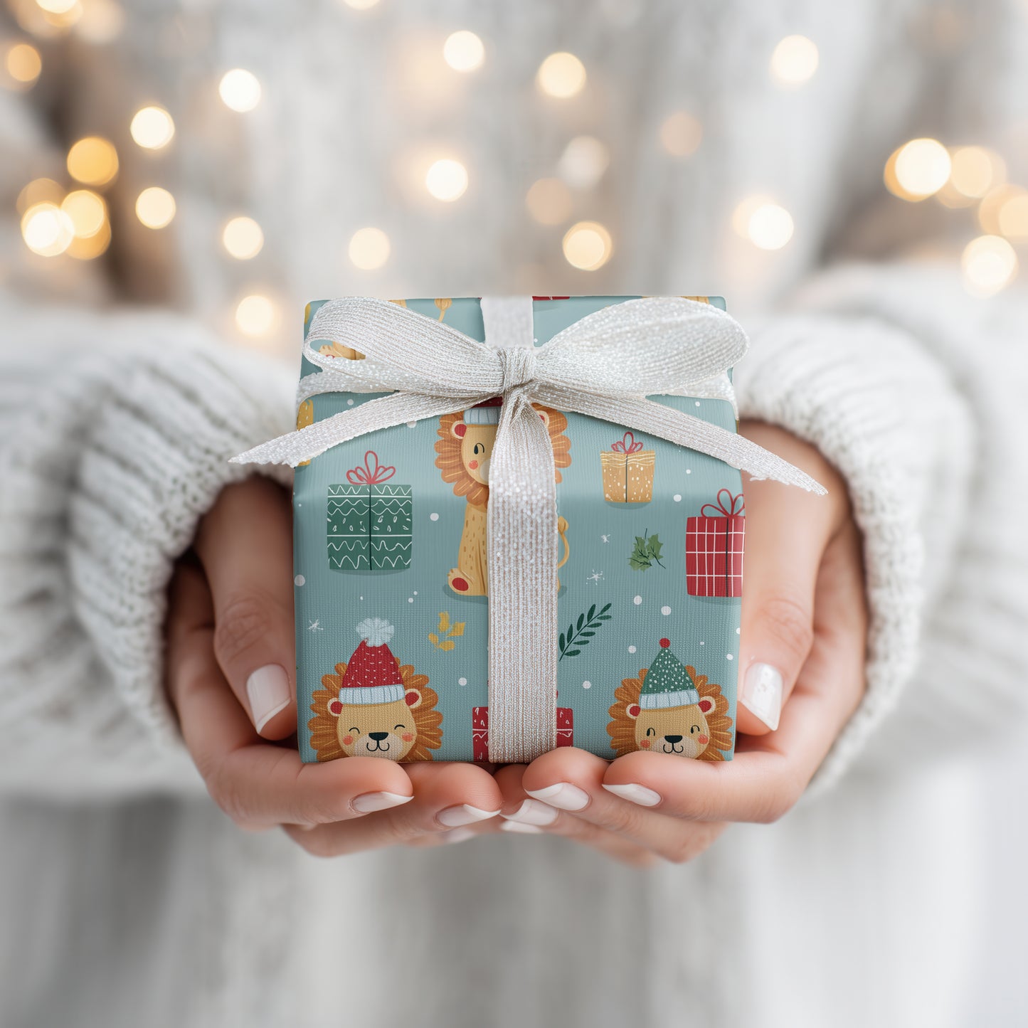 Lions Wrap Gifts With Holiday Cheer