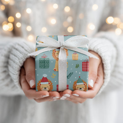 Lions Wrap Gifts With Holiday Cheer