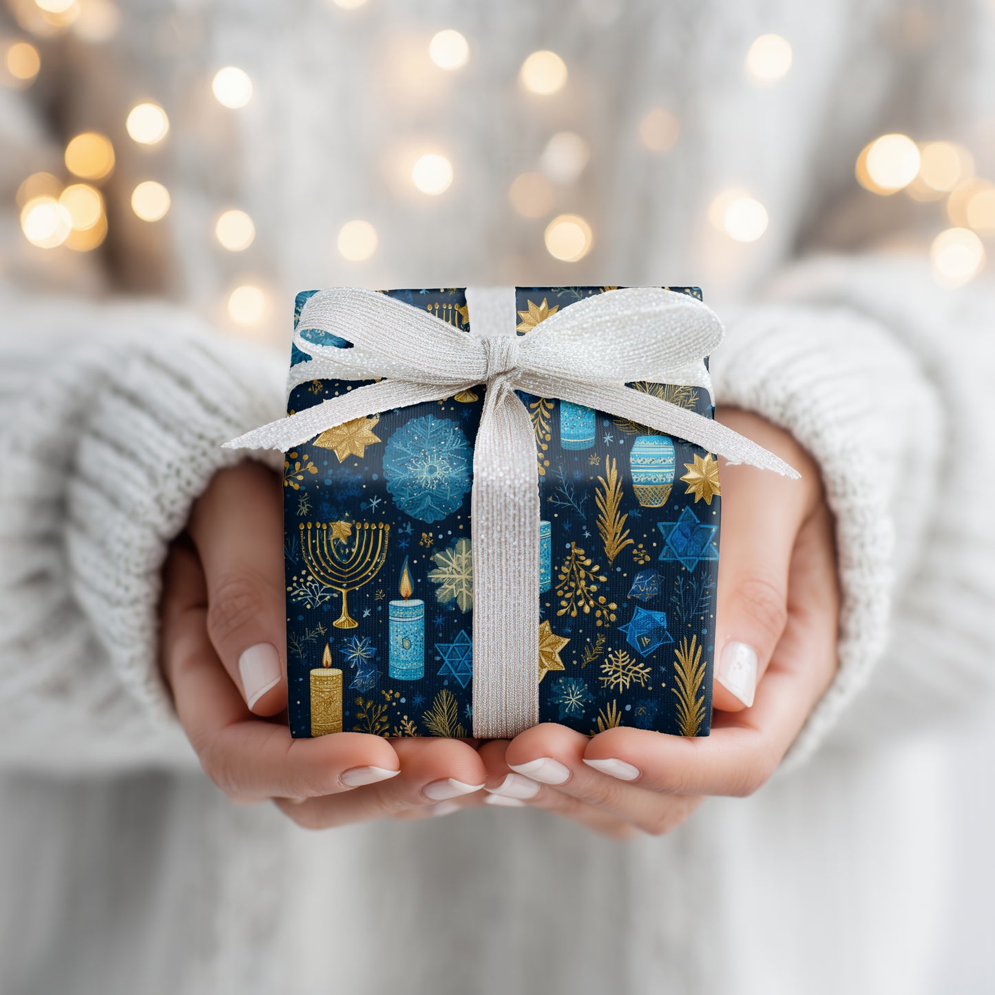 Golden Lights Dance Through Winter