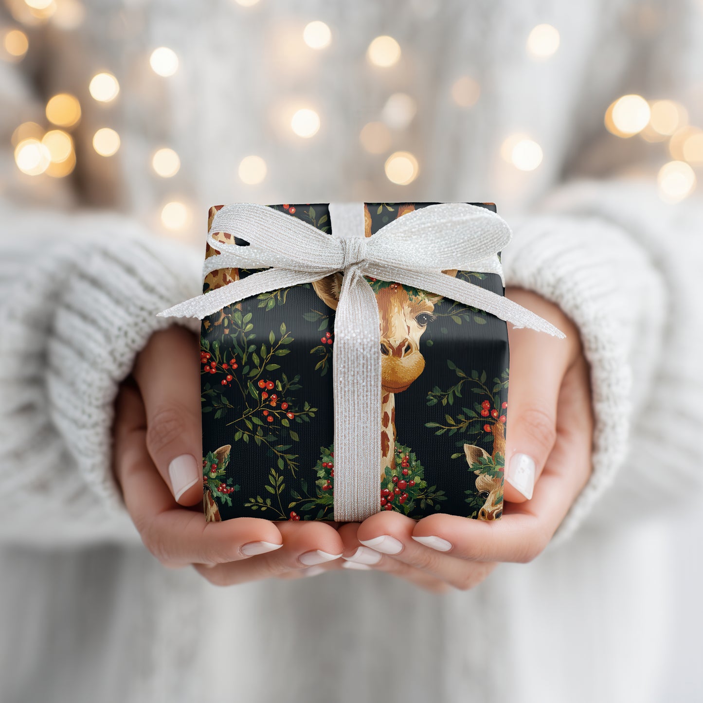 Festive Necks Among Winter Berries
