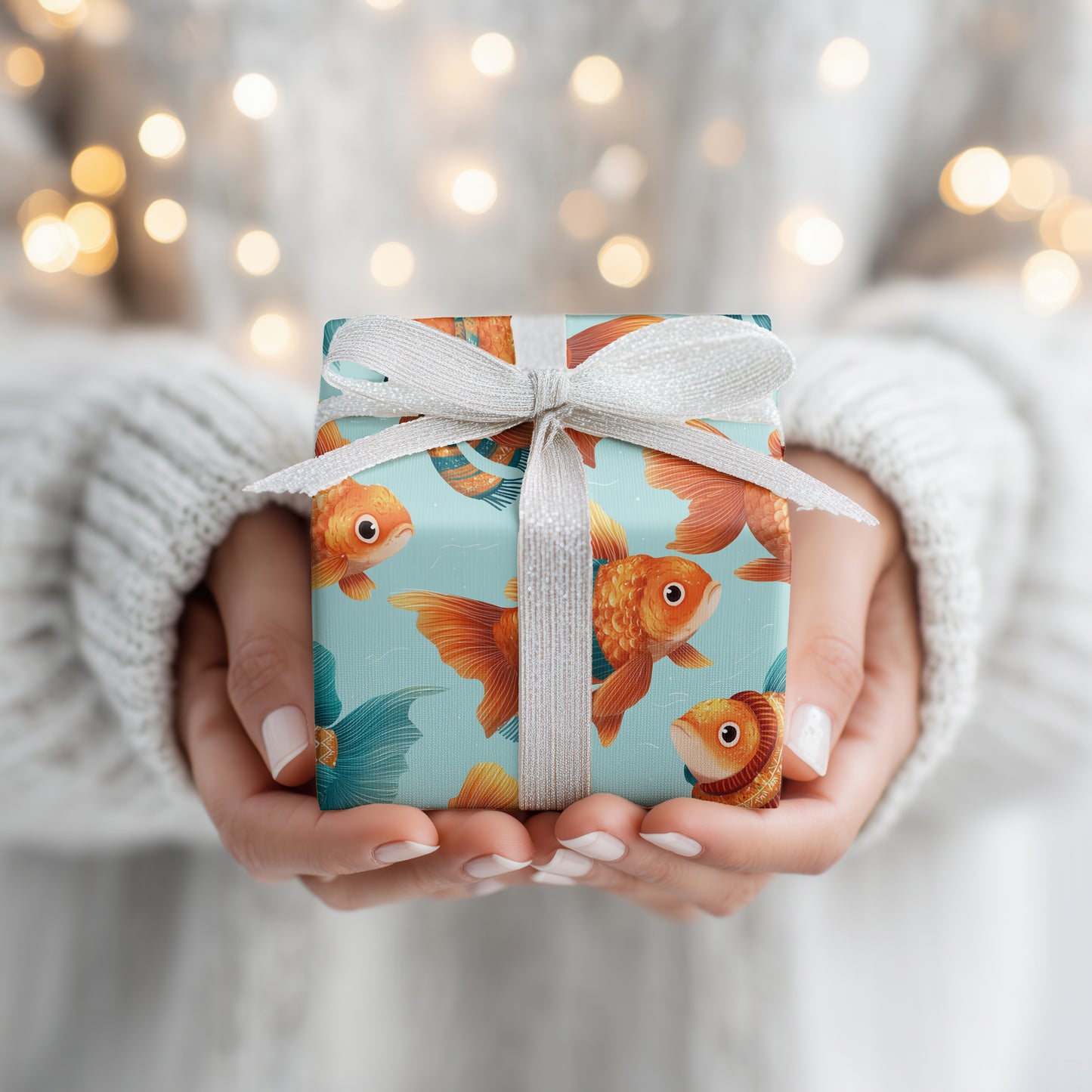 Goldfish Waltz In Winter's Warmth