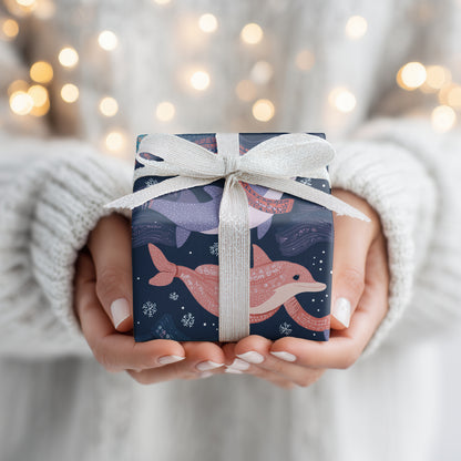 Dolphins Dance Through Winter's Melody