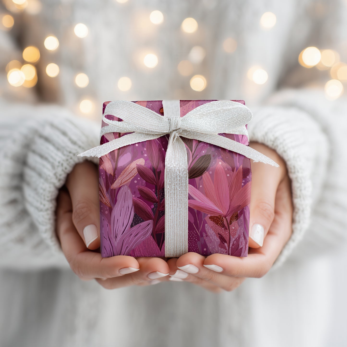 Purple Blooms Dancing Midnight